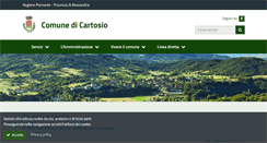 Desktop Screenshot of comune.cartosio.al.it